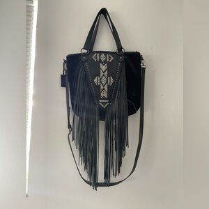 Idyllwind Free to Roam Black Fringe bag